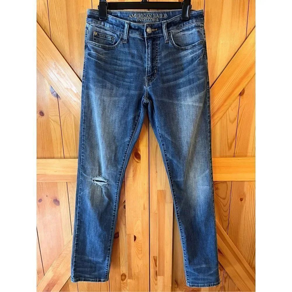 American Eagle Outfitters Slim Straight 360 Extreme Flex Jeans Size 30x34 (2107)